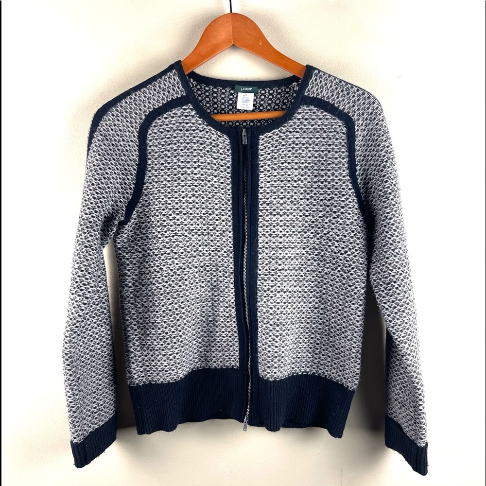 J.Crew Women Black Wool Cardigan. Size Small - Picture 4 of 7